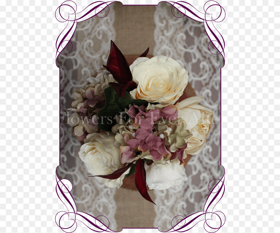 Vine Pastel Burgundy Table Posy Flowers For Ever After Flower, Flower Bouquet, Graphics, Plant, Flower Arrangement Free Png Download