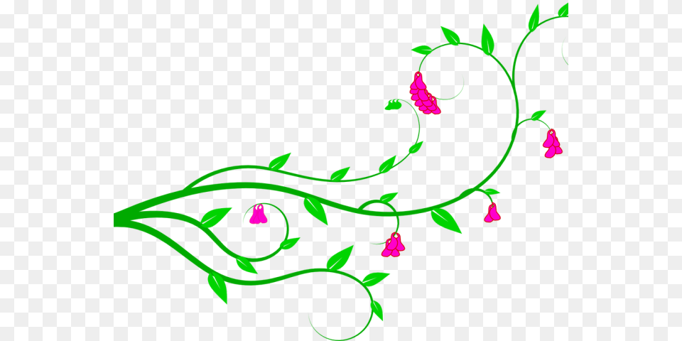 Vine With Flowers Clipart, Art, Floral Design, Graphics, Pattern Png