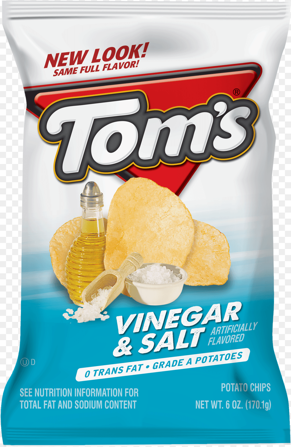 Vinegar Amp Salt Potato Chips Tom39s Vinegar And Salt, Bread, Food, Bottle, Brush Png Image