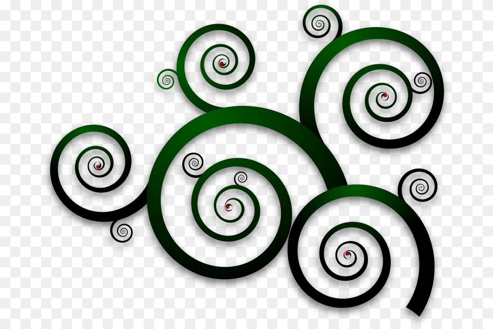 Vines Design Curved Line Design Art, Green, Spiral, Coil, Pattern Png