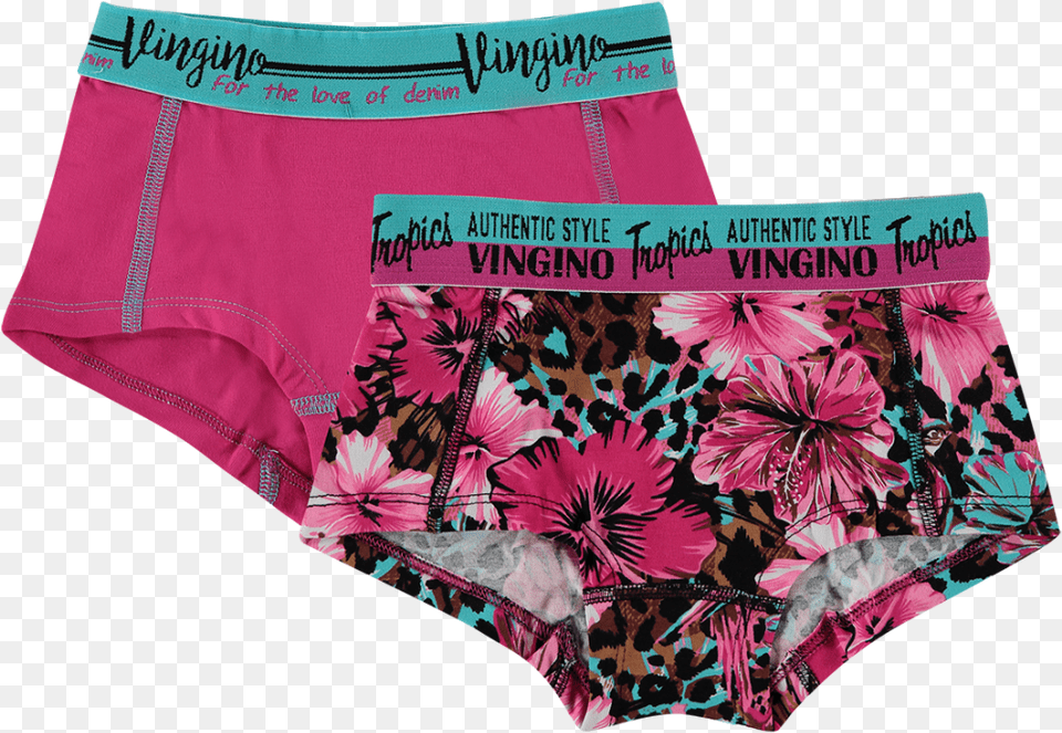 Vingino Hipstershort Pack Babe Pink Lips Vingino Ondergoed Meiden Sale, Clothing, Underwear, Lingerie, Panties Free Transparent Png