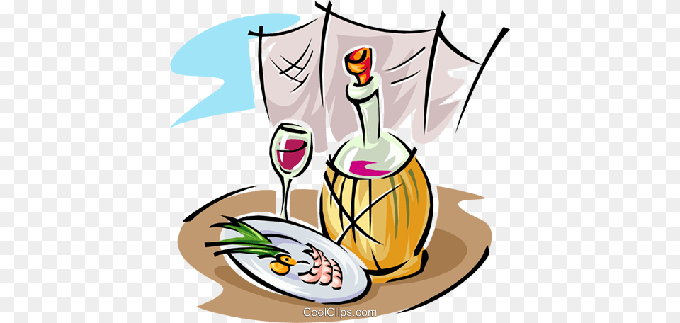 Vinho E Comida Livre De Direitos Vetores Clip Art, Glass, Food, Meal, Alcohol Free Transparent Png