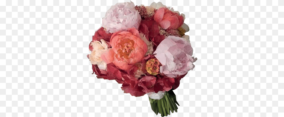 Vinilo Conjunto De Flores Dibujo Poligonal Garden Roses, Art, Plant, Graphics, Flower Bouquet Free Transparent Png