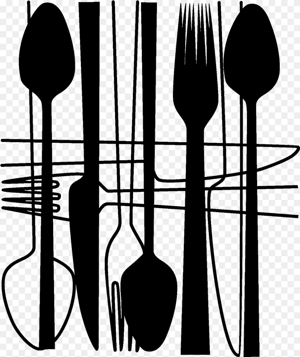 Vinilo Cubiertos Para La Cocina Vinilo Decorativo Cubiertos Para La Cocina, Cutlery, Fork, Spoon Png