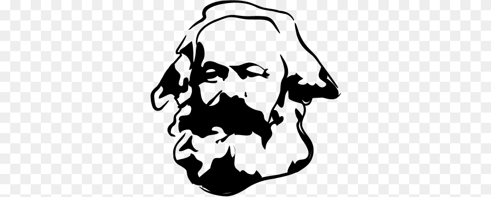 Vinilo Decorativo Retrato Karl Marx Karl Marx Stencil, Head, Person, Face, Adult Png Image