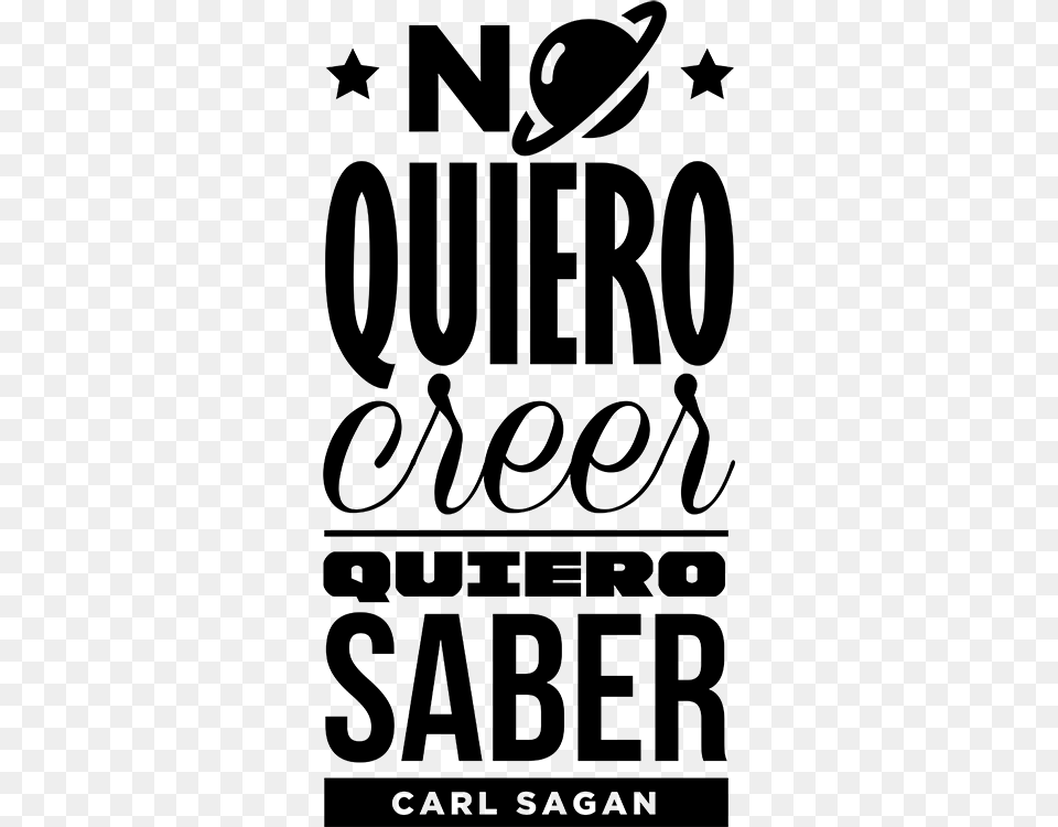 Vinilo Frases Clebres Carl Sagan Collgue Super, Gray Free Png