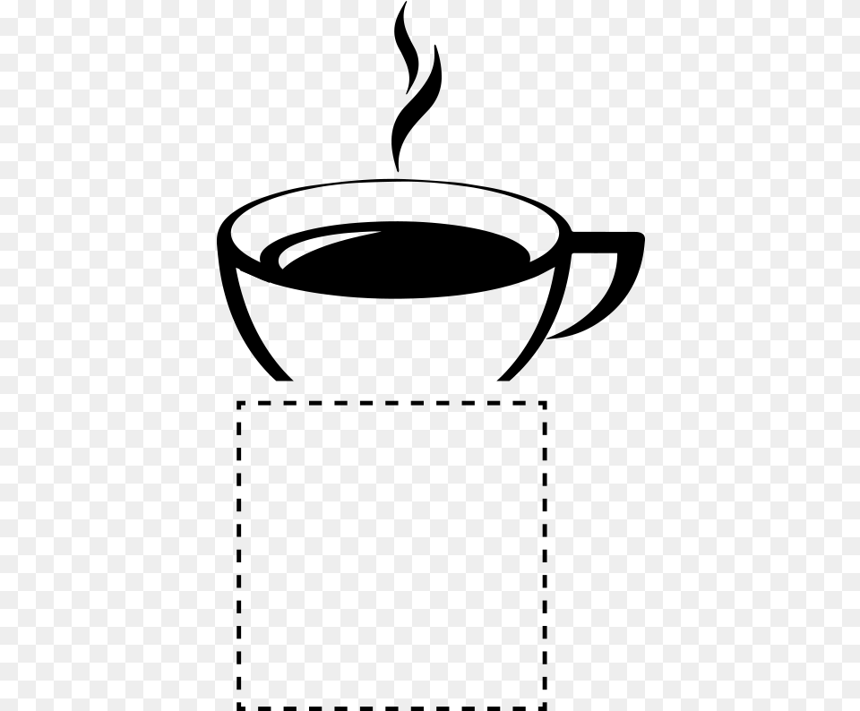Vinilo Interruptor Taza Cafe Coffee Cup Clip Art, Gray Free Png