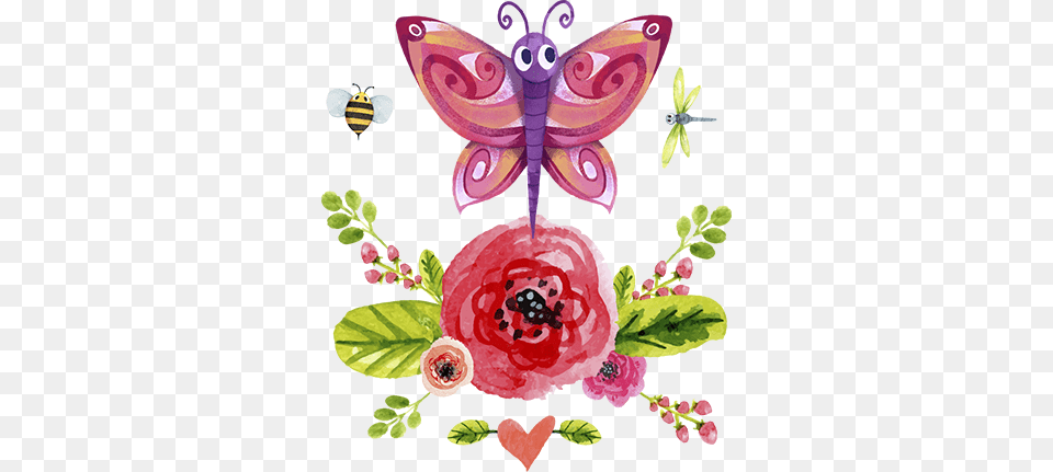 Vinilo Mariposa Infantil Cute Bee Butterfly Dragonfly Ladybug Throw Blanket, Art, Pattern, Graphics, Floral Design Free Transparent Png