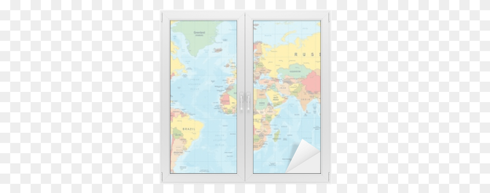 Vinilo Para Cristal Y Ventana Vector De Mapa Del Mundo Atlas, Chart, Plot, Map, Diagram Png Image