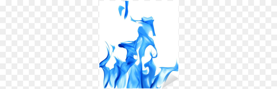 Vinilo Pixerstick Ilustracin Con Fuego Azul Aislado Flame, Fire, Adult, Female, Person Png