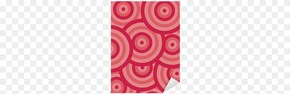 Vinilo Pixerstick Patrn De Crculo Rojo Pixers Stock Illustration, Home Decor, Spiral, Pattern, Rug Png Image