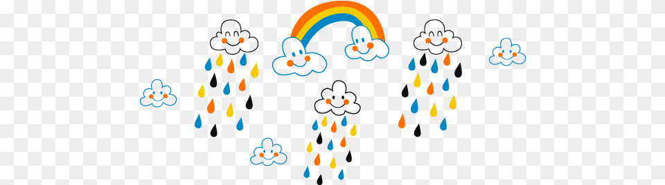 Vinilos Infantiles Nubes Y Lluvia De Colores, Baby, Person, Art Png Image