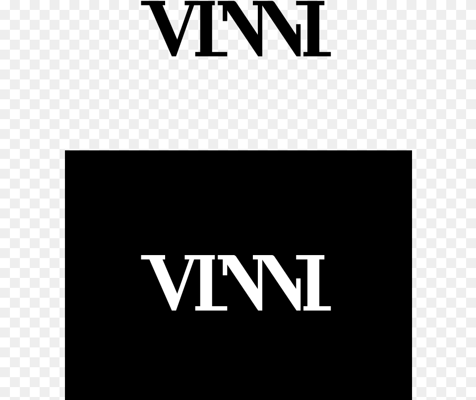 Vinni Logo Positive And Negative Vinni, Text, City Free Png Download