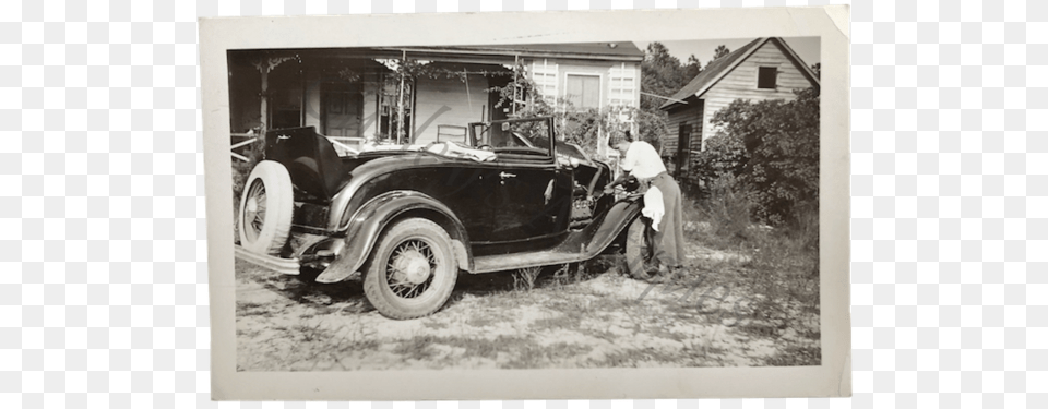 Vintage 1930s Auto Mechanic Womens Labor Photo Vintage Car, Model T, Vehicle, Antique Car, Transportation Free Png