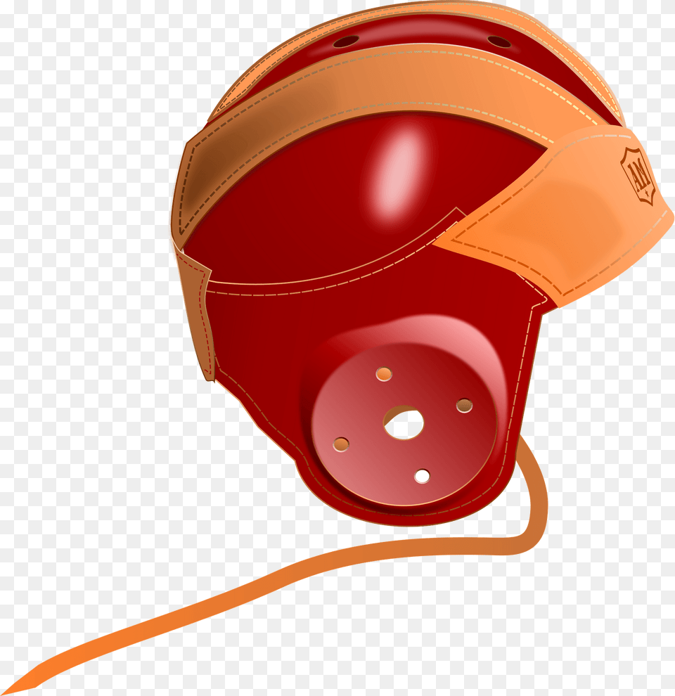 Vintage Leather Football Helmet Clipart, Crash Helmet, Clothing, Hardhat Free Png