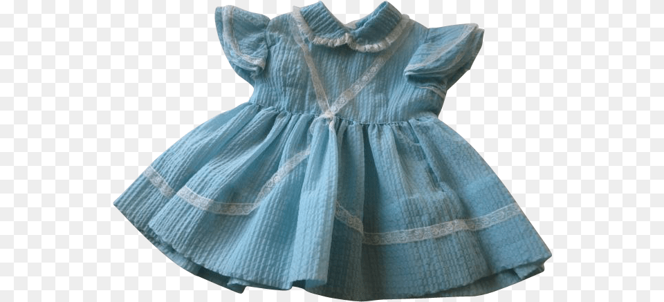 Vintage 1950s Girls Childrens Powder Blue Lace 1t Was Tartan, Blouse, Clothing, Dress Free Png