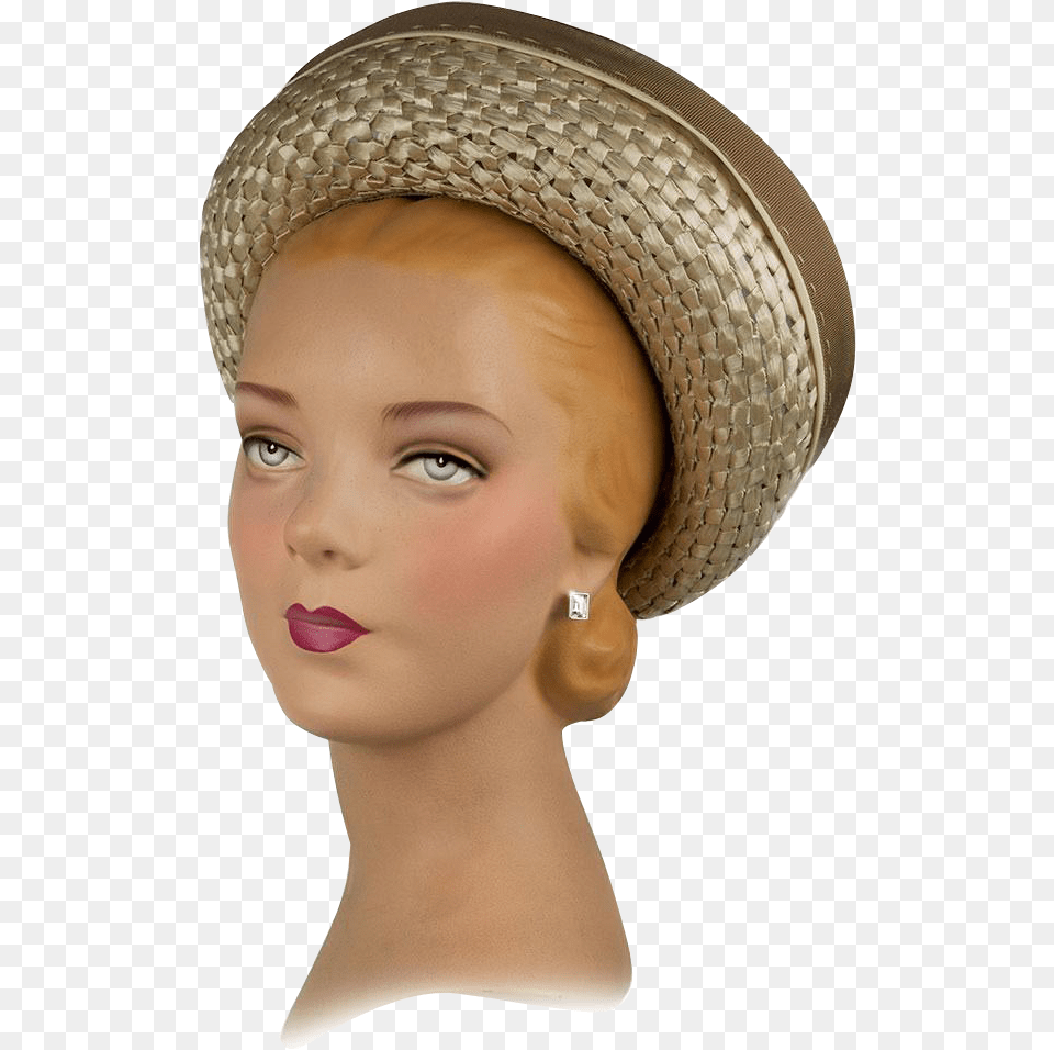 Vintage 1950s Hat Flexible Retro Summer Breton May, Accessories, Jewelry, Clothing, Earring Png
