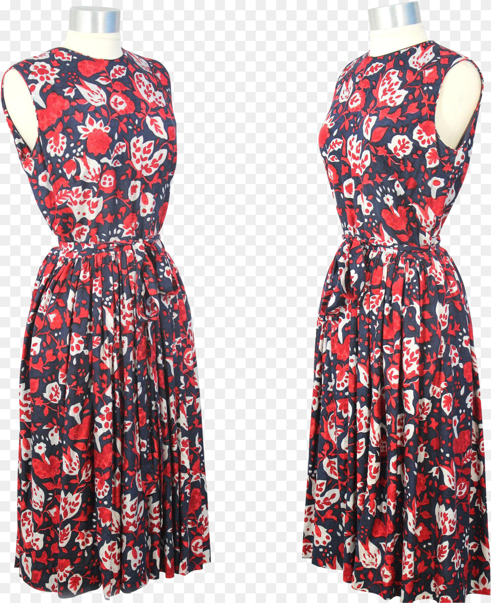 Vintage 1960s Henri Bendel Red Basic Dress Free Transparent Png