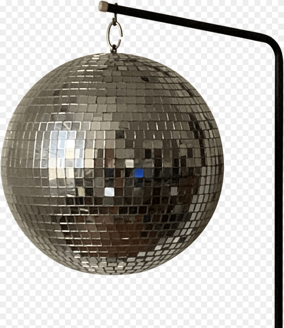 Vintage 1970s Rotating Disco Ball Sphere, Lamp, Chandelier Png Image