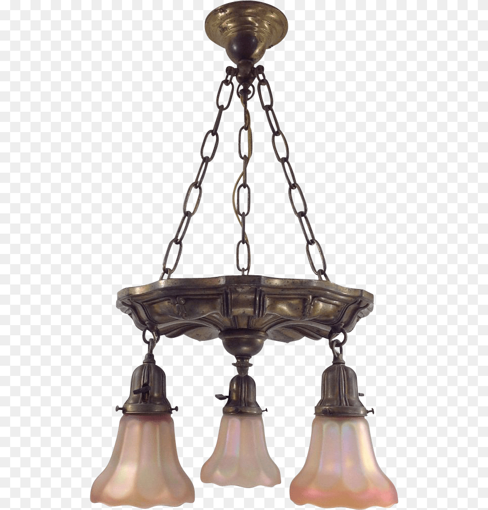 Vintage 3 Light Fixture Chandelier, Bronze, Lamp, Light Fixture, Ceiling Light Png Image