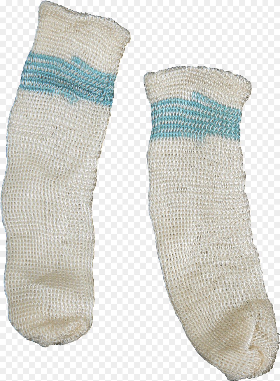 Vintage 3039s 4039s Blue And White Doll Socks Old From Hockey Sock, Clothing, Hosiery Free Png
