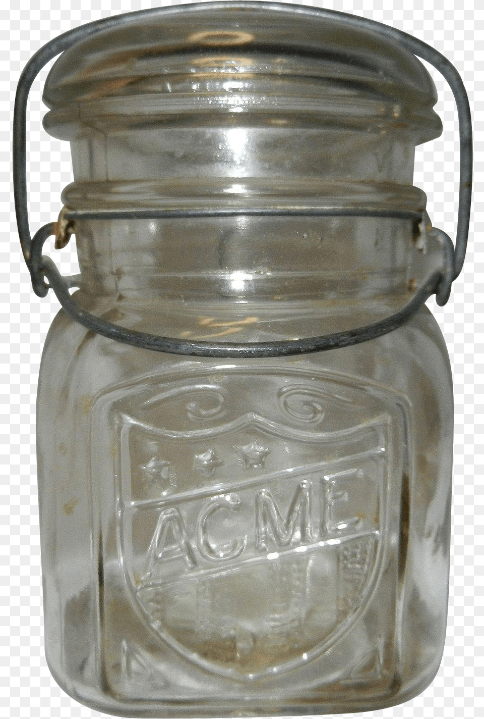 Vintage Acme Fruit Pint Canning Jar Found At Vintage Acme Canning Jar, Bottle, Shaker Free Png