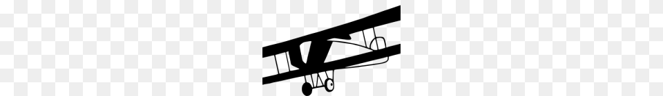 Vintage Airplane Clipart Vintage Clip Art Black And White, Gray Free Png