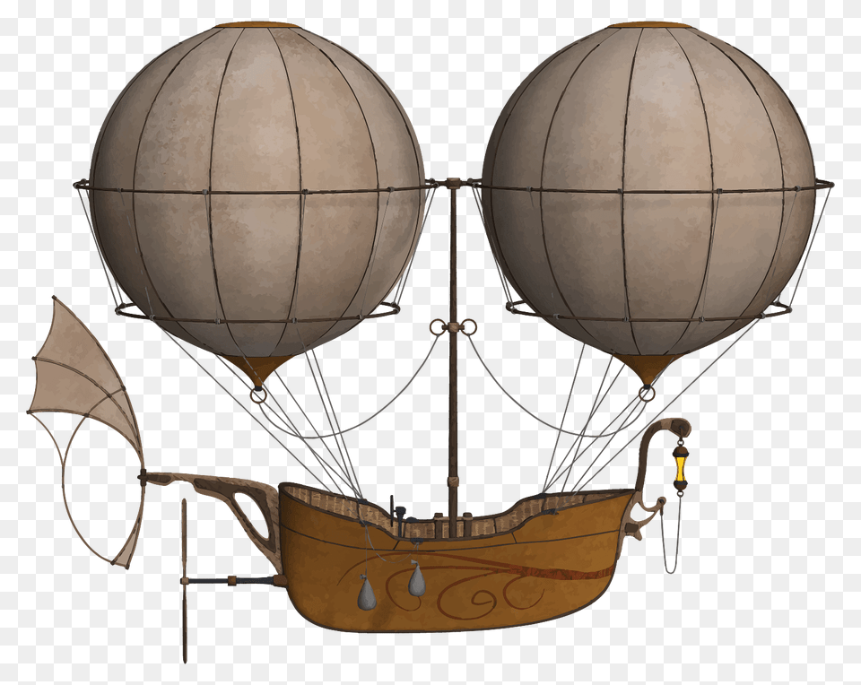 Vintage Airship, Aircraft, Transportation, Vehicle Free Png Download