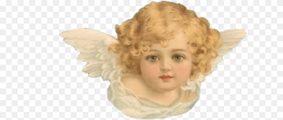 Vintage Angel Transparent Background, Baby, Person, Face, Head Png Image
