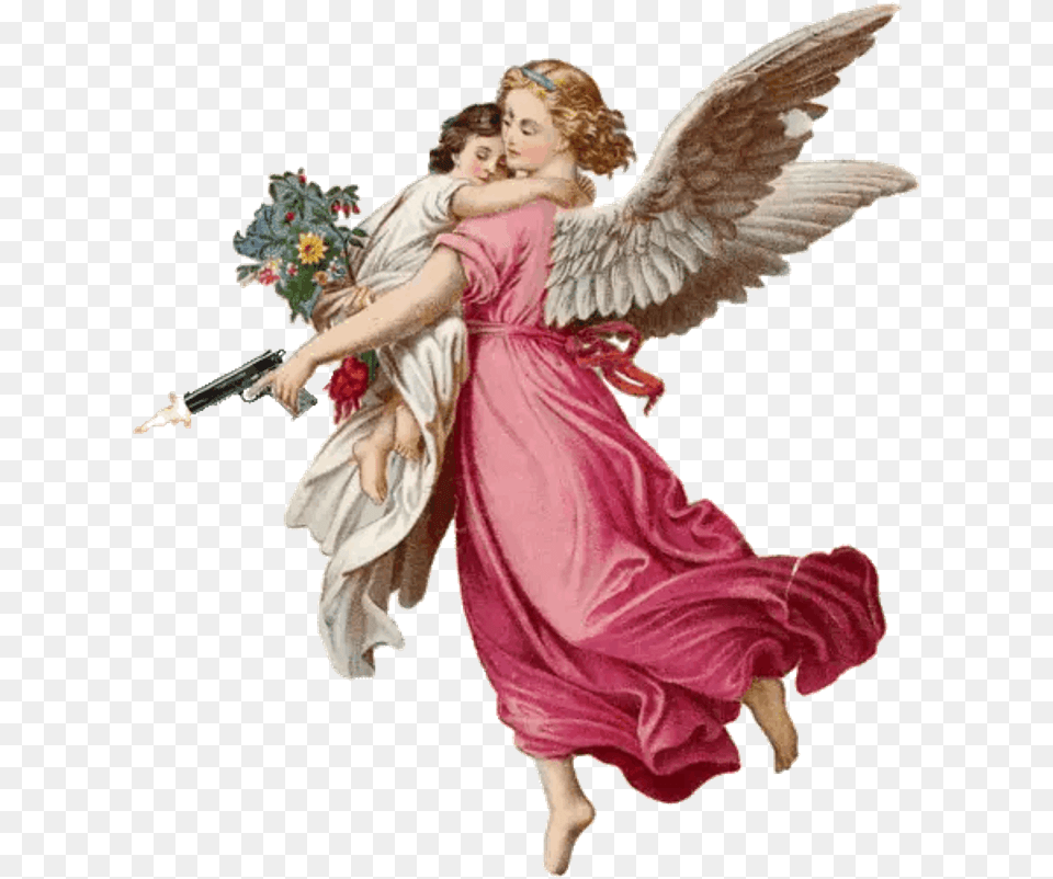 Vintage Angels Cherub Freetoedit Sending You An Angel, Adult, Female, Person, Woman Free Transparent Png