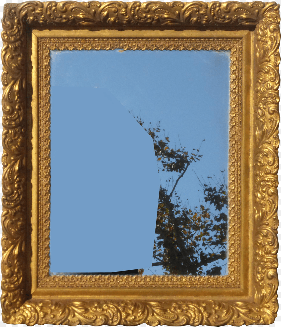 Vintage Antique Wall Mantle Mirror Decorative Gold Gilt Ornate Square Frame Picture Frame, Clothing, Hoodie, Knitwear, Sweater Free Transparent Png