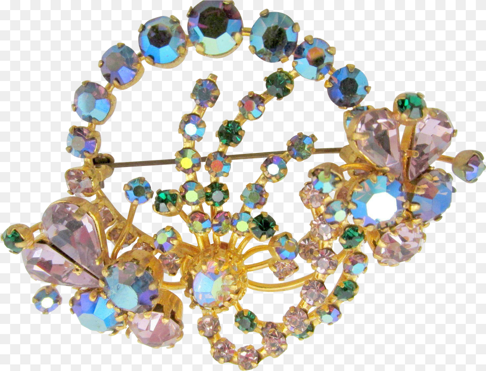 Vintage Austrian Crystal Rhinestone Brooch Brooch, Accessories, Jewelry, Necklace, Gemstone Free Png Download