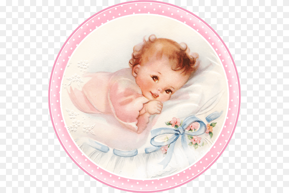 Vintage Baby Girl Clipart, Photography, Face, Head, Person Free Png Download