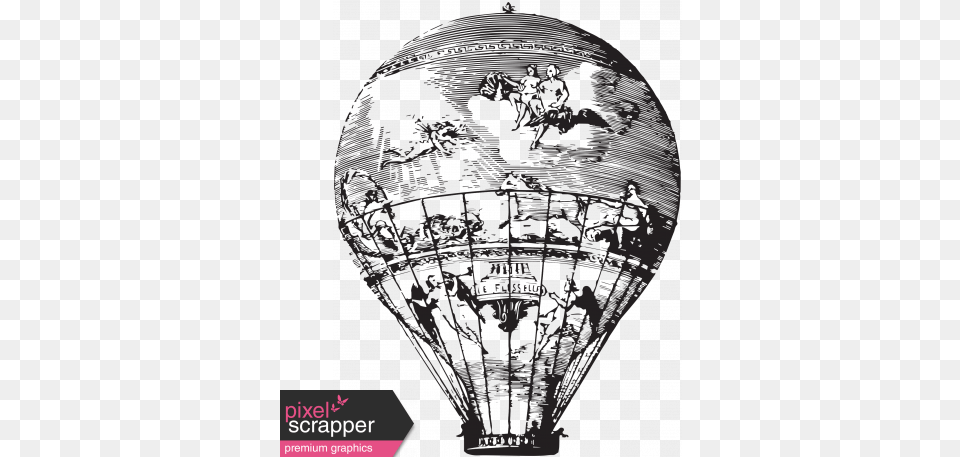 Vintage Balloon 10 Template Hot Air Balloon, Aircraft, Transportation, Vehicle Free Png