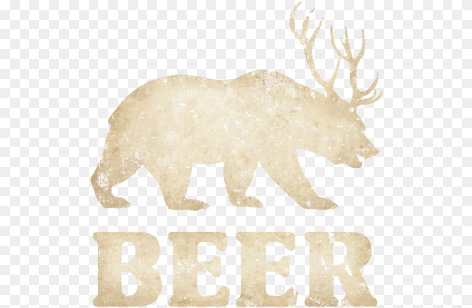 Vintage Bear Deer Beer Funny Beer Coasters, Animal, Wildlife, Mammal, Moose Free Transparent Png