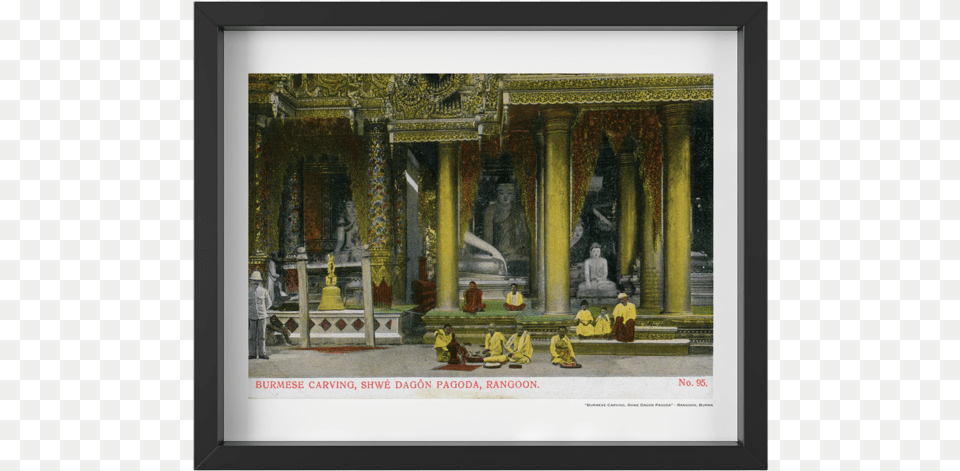 Vintage Beautiful Burmese Temple Picture Frame, Art, Painting, Altar, Architecture Png Image