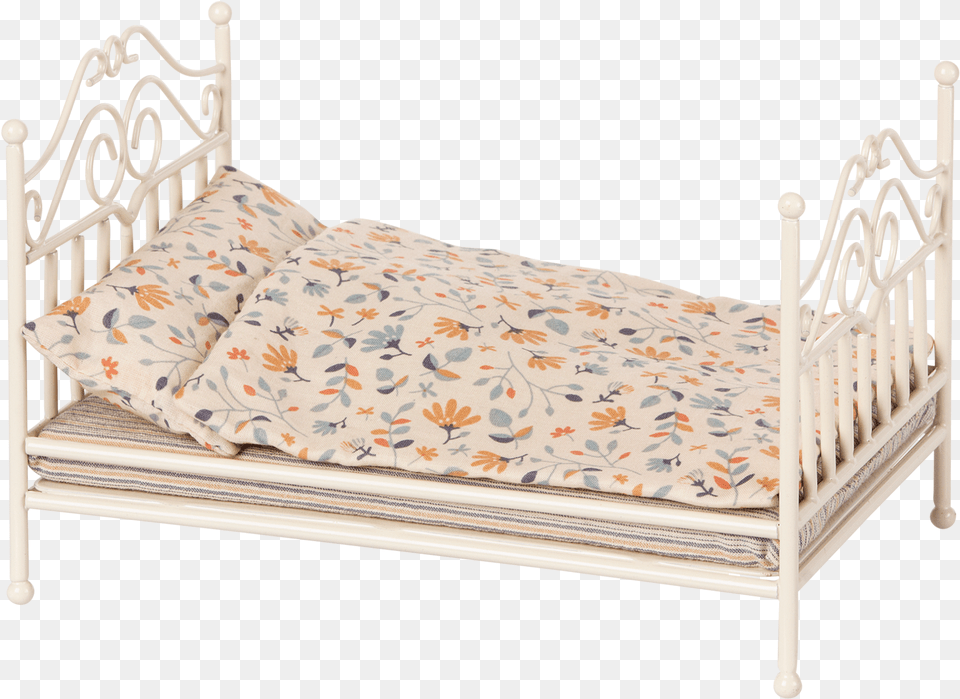 Vintage Bed Micro Bed Frame, Crib, Furniture, Infant Bed, Cushion Free Png