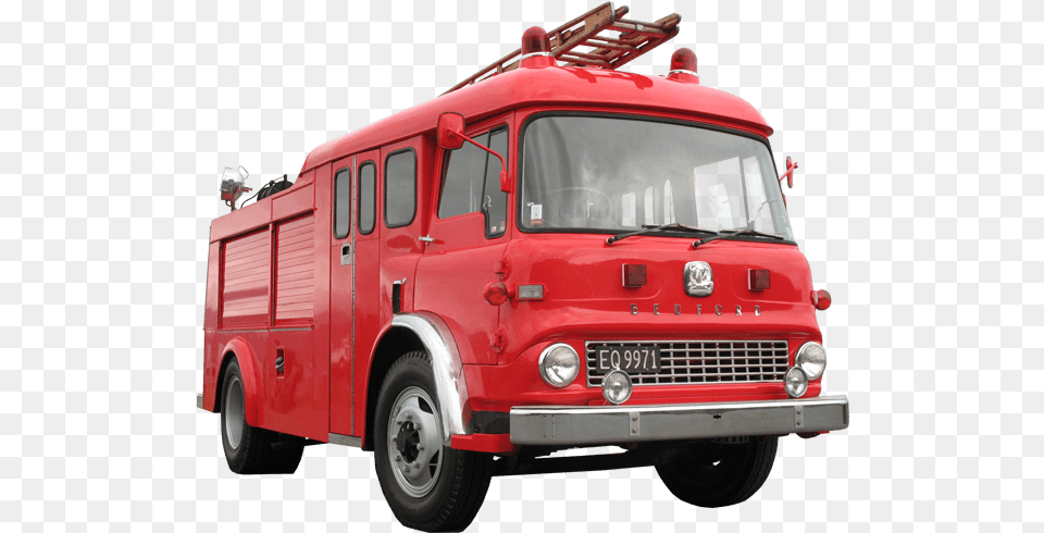 Vintage Bedford Fire Engine Image Bedford Fire Truck, Transportation, Vehicle, Fire Truck, Machine Free Png