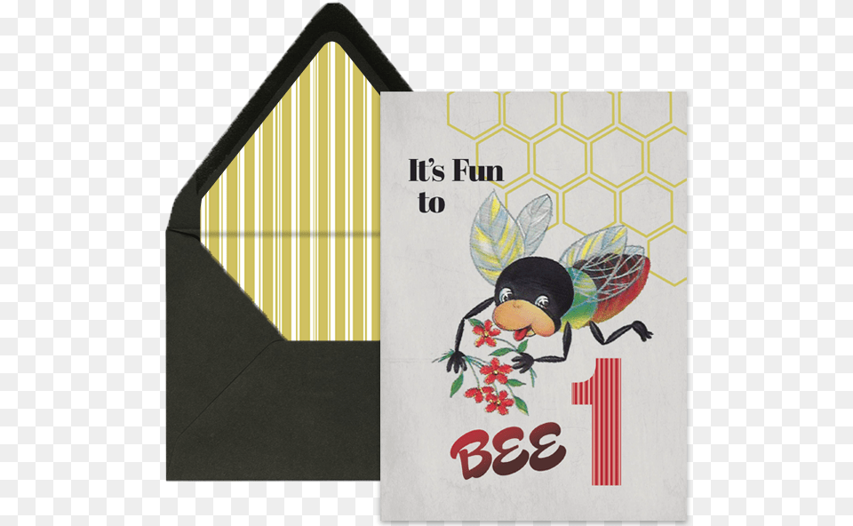 Vintage Bee Birthday Carddata Rimg Lazydata Illustration, Envelope, Greeting Card, Mail, Animal Png Image