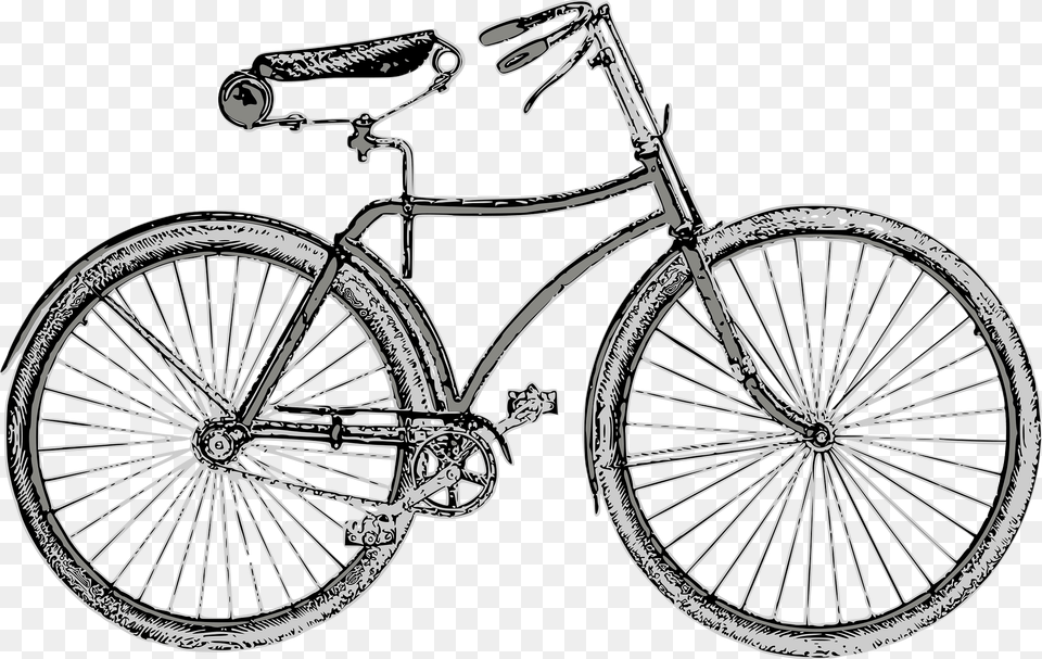 Vintage Bicycle Clipart, Machine, Spoke, Transportation, Vehicle Free Png Download
