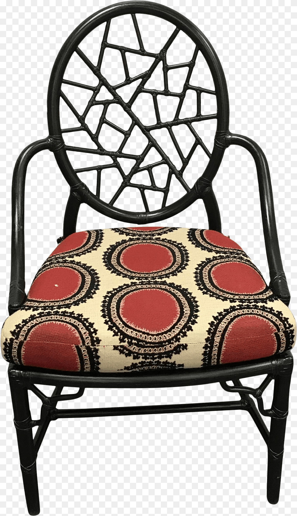 Vintage Black Mcguire Cracked Glass Chair Chair, Furniture, Accessories, Bag, Handbag Free Png Download