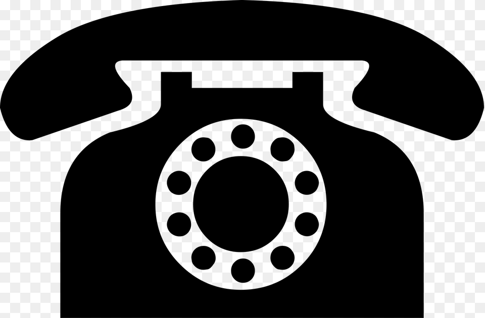 Vintage Black Phone Icon, Electronics, Dial Telephone, Animal, Bear Free Png Download