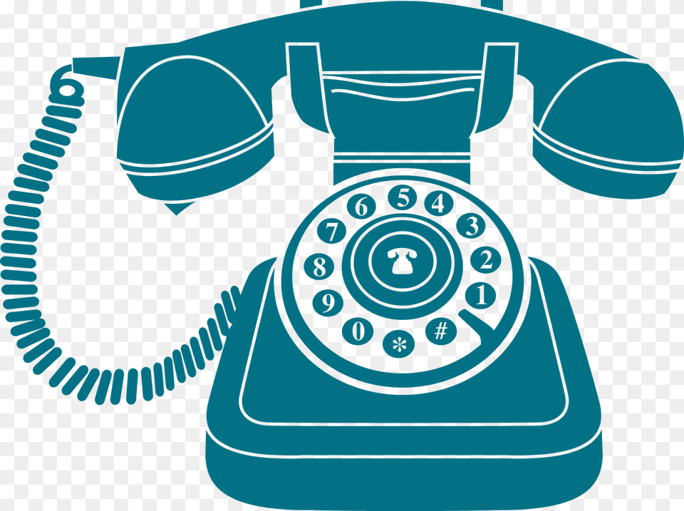 Vintage Blue Phone Icon, Electronics, Dial Telephone Free Png Download