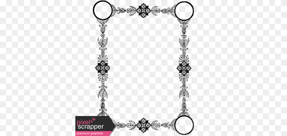 Vintage Border Graphic, Chandelier, Lamp Free Png