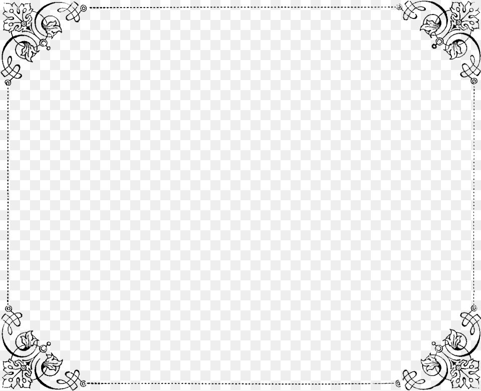 Vintage Border Transparent Background, Silhouette, Nature, Night, Outdoors Png