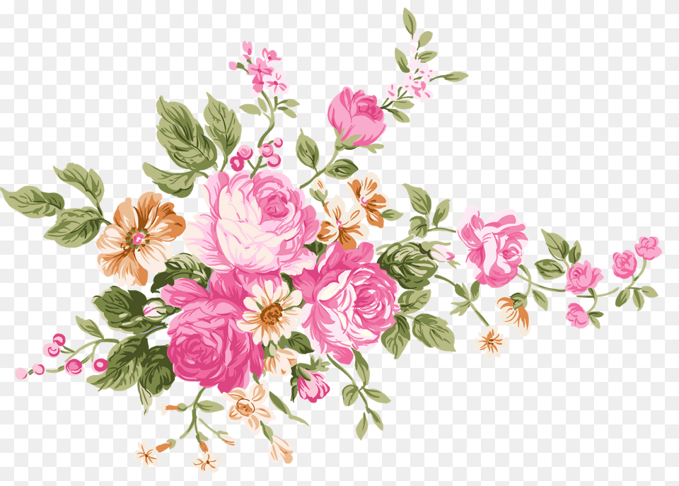 Vintage Bouquet Of Flowers, Art, Floral Design, Graphics, Pattern Png