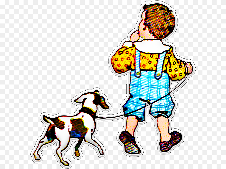 Vintage Boy Dog Child Retro 1920 Shape Spring 10 Lines About Dog, Baby, Person, Face, Head Free Png