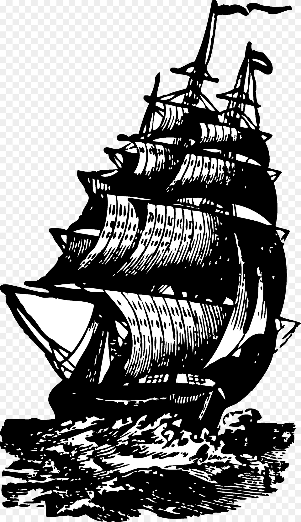 Vintage Brig Ship Clip Art Clip Art Senses Fail Rum Is For Drinking Not, Drawing, Boat, Sailboat, Transportation Free Transparent Png