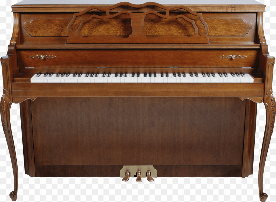 Vintage Brown Piano, Keyboard, Musical Instrument, Upright Piano Png Image
