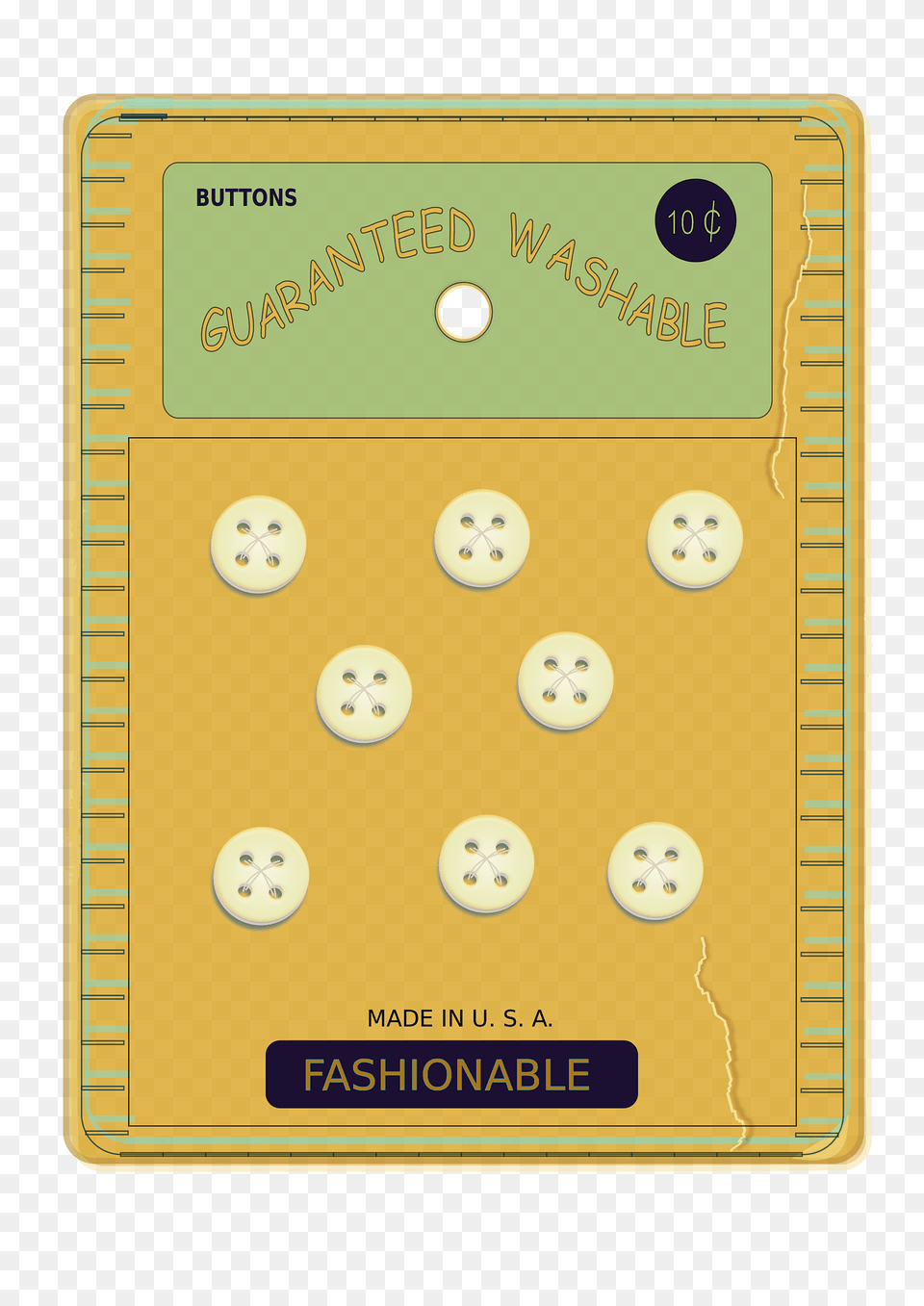 Vintage Button Card Clipart, Disk Png Image